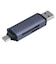ナカバヤシ　USB3.2Gen1 TypeC＆Aアルミカードリーダー・ライター ［USB3.1 /スマホ・タブレット対応］CRWDC3SD92GY
