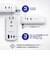 カシムラ　(国内/海外対応)旅行用電源タップ AC3 USBA＋C2 PD45W 自動識別 リバーシブルWM38