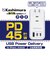 カシムラ　(国内/海外対応)旅行用電源タップ AC3 USBA＋C2 PD45W 自動識別 リバーシブルWM38