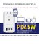 カシムラ　(国内/海外対応)旅行用電源タップ AC3 USBA＋C2 PD45W 自動識別 リバーシブルWM38