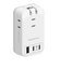 カシムラ　電源タップ 3個口 USBType-C×2 PD65W 最大65W高速充電(国内・海外対応) ［直挿し / 3個口 / 3ポート］YAC073