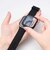 エレコム　アップルウォッチ カバー Apple Watch Series 11 / 10 ［ 46mm ］ ケース 強化ガラス 10H 耐衝撃フレーム 指紋防止 飛散防止 ブラック AW25AFCTSLBK