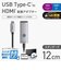 エレコム　Type-C映像変換アダプタ TypeC-HDMI 4K60Hz スイッチ付き ADCHDMISWSV
