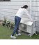 ヤマゼン　エアコンカバー 室外機 ひさし付き マグネット式 YMAG8352H