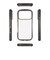 レイアウト　iPhone 18 Pro ケース / ハイブリッド タフケース Puffull ＋レンズガードリング / クリアブラック RTP58CMD1CB