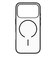 トリニティ　iPhone 18 Pro Max / 17 Pro Max ［Luce］ マグネット吸着式アクセサリー対応 背面クリアハードケース クリア×ブラック TRIP26L3LUMSCBK