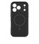 トリニティ　iPhone2026 秋 6.3 ケース / 17 Pro ［Maloa］ マグネット吸着式アクセサリー対応 衝撃吸収シリコンケース ブラック AJIP26M3MLMSBK