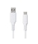 ビックアイデア　USB Type-A to Type-C シリコーンケーブル 1.0m ホワイト BITUC60S1AC100W