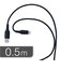 ビックアイデア　USB Type-A to Type-C シリコーンケーブル 0.5m ブラック BITUC60S1AC050K
