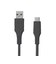 ビックアイデア　USB Type-A to Type-C シリコーンケーブル 0.5m ブラック BITUC60S1AC050K
