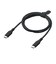 ビックアイデア　USB Type-C to Type-C シリコーンケーブル 1.0m ブラック BITUC60S1CC100K