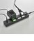 ビックアイデア　USB付き節電タップType-C付3個口1m2ポート ［1.0m / 3個口 / スイッチ付き(個別) / 2ポート］ BITUT312AC1K