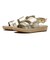 W30291　W CLOUDFEEL TILDEN SANDAL　SOFT GOLD LTR　679877-0001