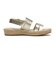 W30291　W CLOUDFEEL TILDEN SANDAL　SOFT GOLD LTR　679877-0001