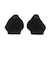 W5043　ROUND KNIT　BLACK/CHARCOAL　672707-0001