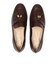 JE-203　FLAT TASSEL LOAFERS　DK.BROWN　681343-0002