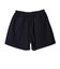 523-015005　BASIC SHORT WIDE PANTS　BLACK　681631-0001
