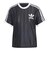 IX5505　W 3 STRIPE TEE(PINST)　BLACK　682430-0001