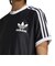 IX5505　W 3 STRIPE TEE(PINST)　BLACK　682430-0001