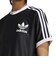 IX5505　W 3 STRIPE TEE(PINST)　BLACK　682430-0001
