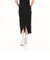 629017　W CLASSICS RIBBED MIDI SKIRT　01BLK　683998-0001