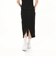 629017　W CLASSICS RIBBED MIDI SKIRT　01BLK　683998-0001