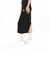 629017　W CLASSICS RIBBED MIDI SKIRT　01BLK　683998-0001