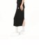 629017　W CLASSICS RIBBED MIDI SKIRT　01BLK　683998-0001