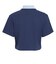 IX3543　W CROP POLO　DARKBLUE　682442-0001