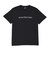 124K1011700　M EMB LETTERED SS TEE　BLACK　682620-0002