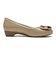 W5049　RIBBON PUMPS 3　E/BEIGE　681592-0003