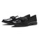 JE-2053　BICOLOR RIBBON LOAFERS　E/BLACK　685617-0001