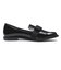 JE-2053　BICOLOR RIBBON LOAFERS　E/BLACK　685617-0001