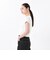 124K3010300　W cropped T-shirt　WHITE　682605-0001