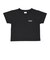124K3010300　W cropped T-shirt　BLACK　682605-0002