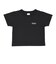 124K3010300　W cropped T-shirt　BLACK　682605-0002