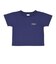 124K3010300　W cropped T-shirt　NAVY　682605-0003