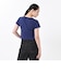 124K3010300　W cropped T-shirt　NAVY　682605-0003