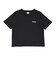124K3011000　W color scheme T-shirt　BLACK　682612-0002