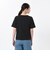 124K3011000　W color scheme T-shirt　BLACK　682612-0002
