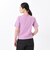 124K3011000　W color scheme T-shirt　PURPLE　682612-0003