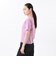 124K3011000　W color scheme T-shirt　PURPLE　682612-0003