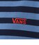 124K3021200　W border long sleeve T-shirt　BLUE　682614-0002
