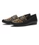 JE-2125　COIN LOAFERS　BLACK/LEO　685615-0002