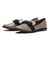 JE-2053　BICOLOR RIBBON LOAFERS　E/BEIGE　685617-0002