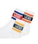 124K7210700　MULTI LINE 3PACK QUARTER SOCKS　MULTI　682211-0001