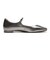 W31756　W BRIDGE MARYJANE BALLET　SILVER CROC PRT　687314-0001