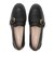W30773　W GIANA BUCKLE LOAFERS　BLACK LTR　687318-0001