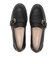 W30773　W GIANA BUCKLE LOAFERS　BLACK LTR　687318-0001