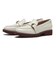 W30775　W GIANA BUCKLE LOAFERS　IVORY LTR　687320-0001